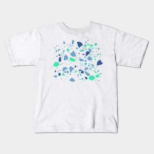 Terrazzo Party 2020 Blue Green Kids T-Shirt